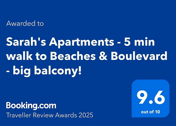 Sarah's - 5 Min Walk To Beaches & Boulevard - Big Balcony!